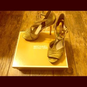 Michael kors glitter heels